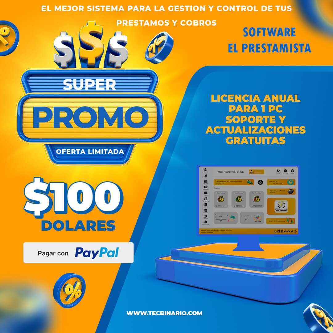 Software de Prestamos y Cobranzas.