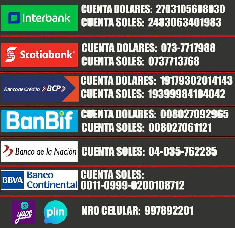 CUENTAS BANCARIAS